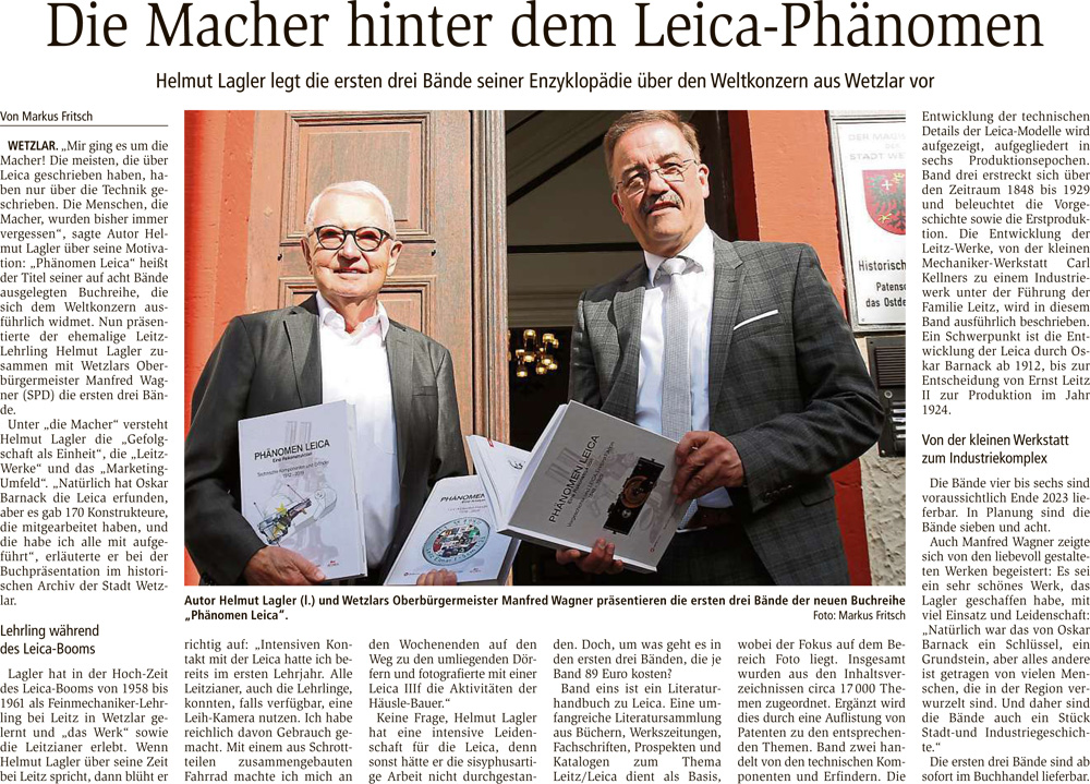 Pressebericht Wetzlarer Neue Zeitung (mittelhessen.de) vom 26.07.2022