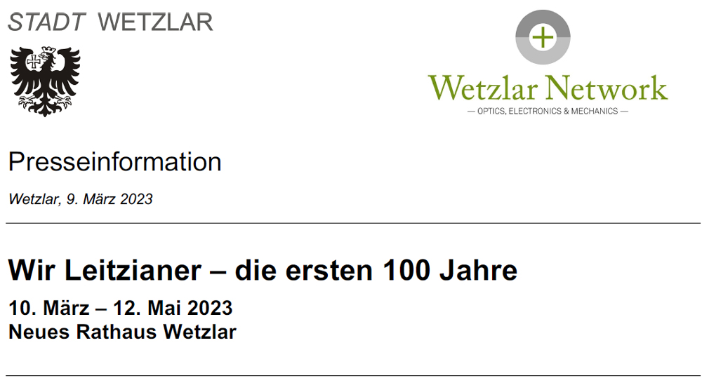 Ausstellung "Wir Leitzianer - die ersten 100 Jahre"